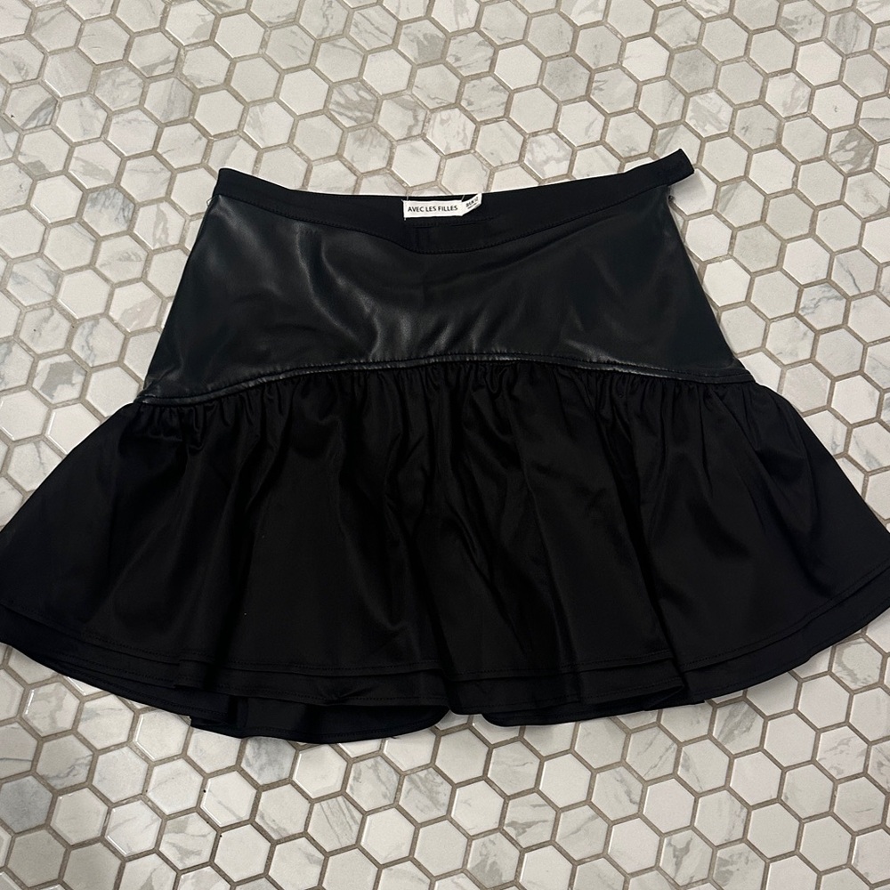 Black Flared Skirt